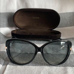 Tom Ford Black Cat Eye Sunglasses